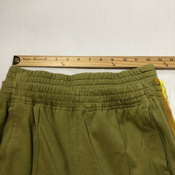 Free People Movement xs baby got track olive green yellow combo track pants snap - Picture 6 of 15